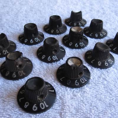 12 blackface Fender amp knobs vintage Deluxe Reverb 1965 1966 1967 1964 twin pro image 1