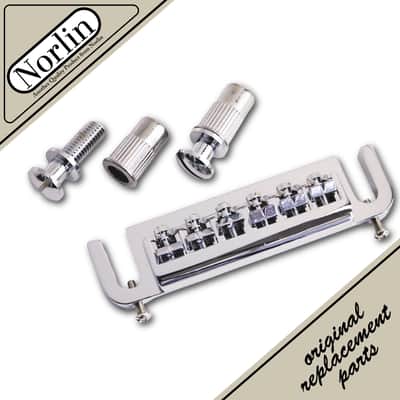Norlin GB-BDSC Adjustable Wraparound Bridge for Gibson® Guitars - Compare to Leo Quan Badass Bridge image 1