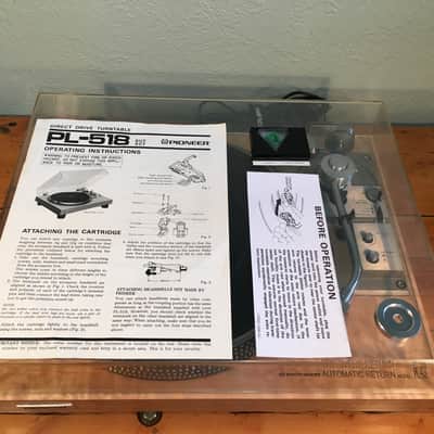 Pioneer PL-518 Handmade Quilted Maple Vintage Turntable Record Phono Audio Technica FREE Shipping! image 10
