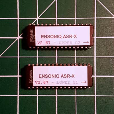 Ensoniq ASR-X OS 2.67 EPROM Firmware Upgrade SET / New ROM Final Update Chips For ASRX