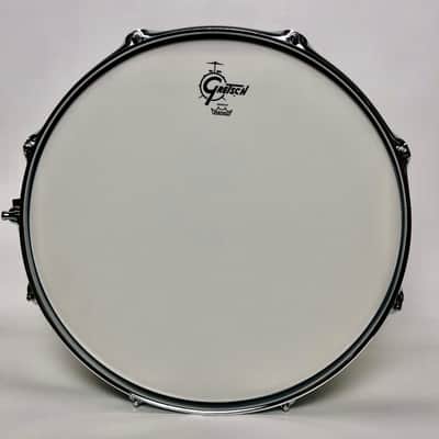Gretsch 6.5x14 Silver Series Retro-Luxe Snare 2010s - Pewter/White image 4