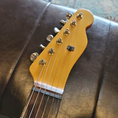 1986 Chandler San Fransisco S-Body T-Neck Super Strat Partscaster - Shoreline Gold - w/Case image 6