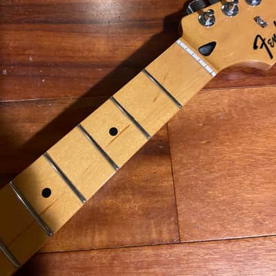 2012 Fender Strat Neck Maple Standard Stratocaster Tuners 9.5" Radius Med. Jumbo image 2
