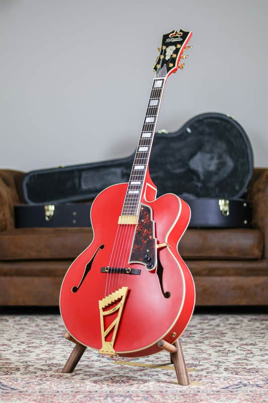 D'Angelico Deluxe EXL-1 Korea | Matte Red image 1