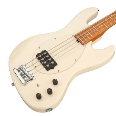 Sadowsky MetroExpress 21-Fret Vintage M Bass, Roasted Maple Fingerboard, 4-String - Solid Olympic White High Polish image 1