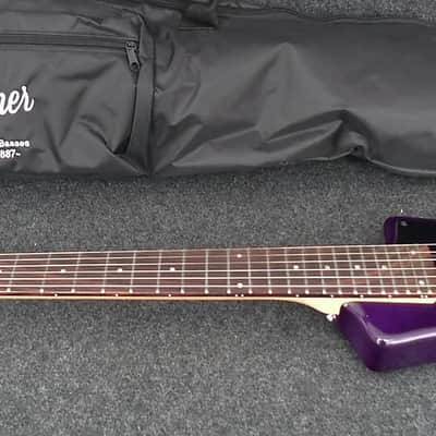 Hofner HCT-SH-PU-O Contemporary Series Shorty TRAVEL GUITAR Metallic Purple image 1