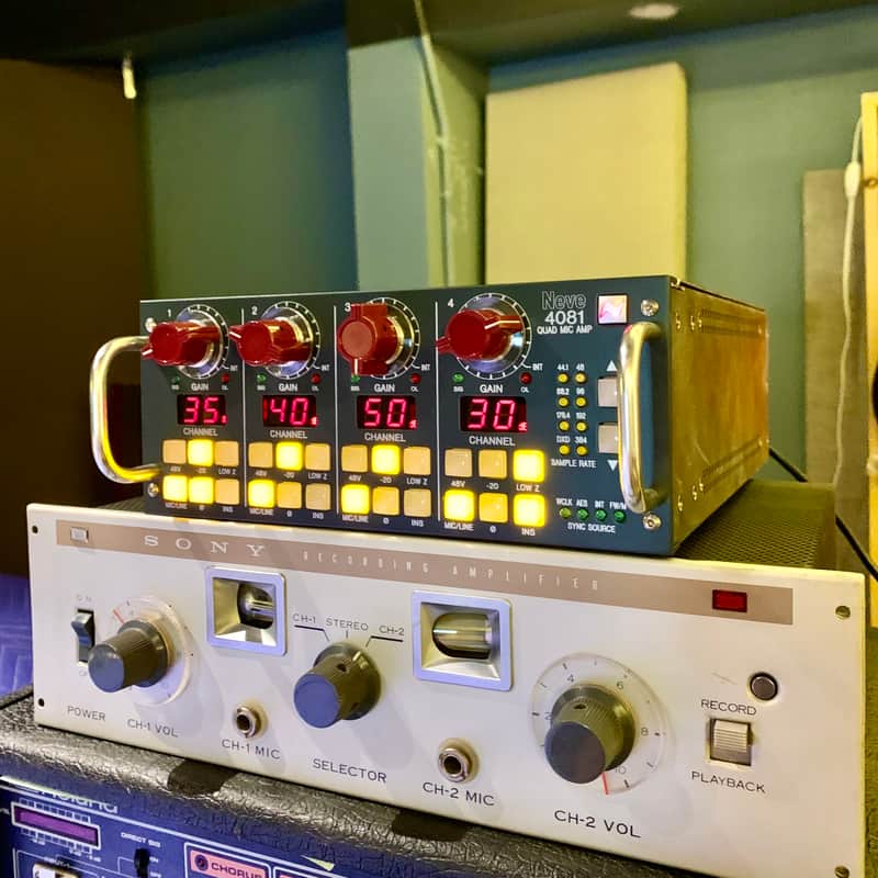 Neve 4081 quad mic preamp original ams discrete analog microphone preamp preamplifier image 1