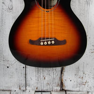 Fender FA-450CE 4 String Jumbo Cutaway Acoustic Electric Bass Guitar Sunburst image 1