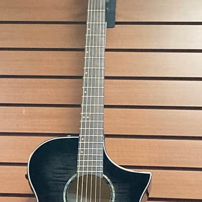 Ibanez AEWC400 Acoustic/Electric in Transparent Black Sunburst image 3