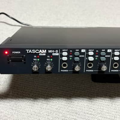TASCAM MH-8 8-Channel Headphone Amplifier 2010 - Present - Black image 2