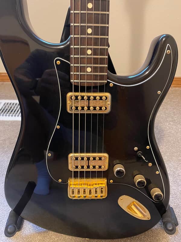 Fender American Double Fat Stratocaster Hardtail with Rosewood Fretboard 2003 - Black image 1