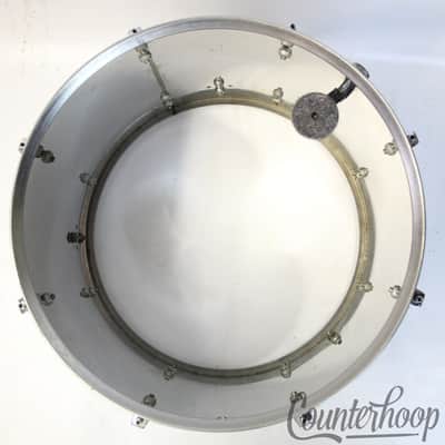 *Ludwig 18x16"Stainless Steel Floor Tom Drum Vintage 80s Blue/Olive Badge Bonham image 10