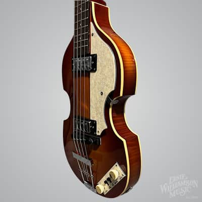 Hofner Ignition PRO Violin Bass, Sunburst, Teacup knobs image 4