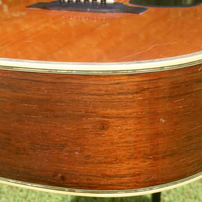 1975 Yairi YW-600 Dreadnought Guitar New Jacaranda Natural+Hard Case image 13