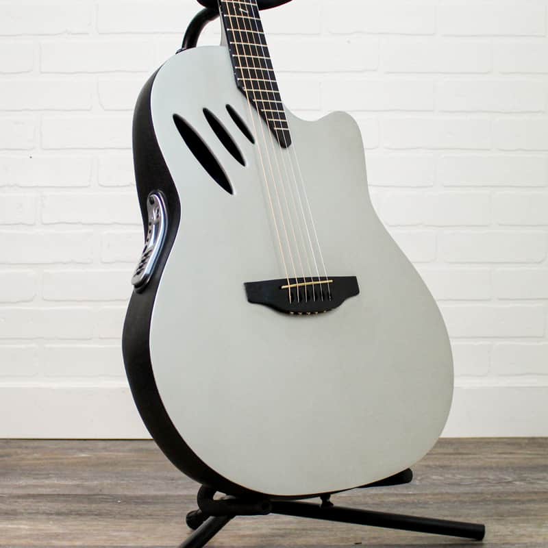 Preowned Ovation Celebrity CC54 iDea Acoustic Electric Guitar - Silver image 1