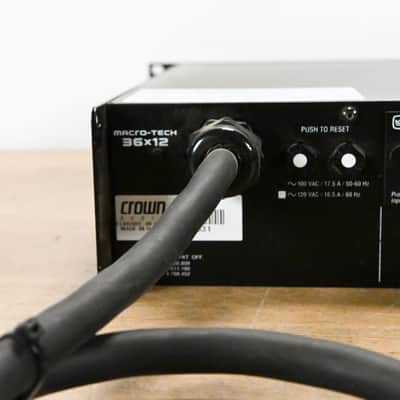 Crown Macro-Tech 36x12 2-Channel Power Amplifier CG015TV image 8