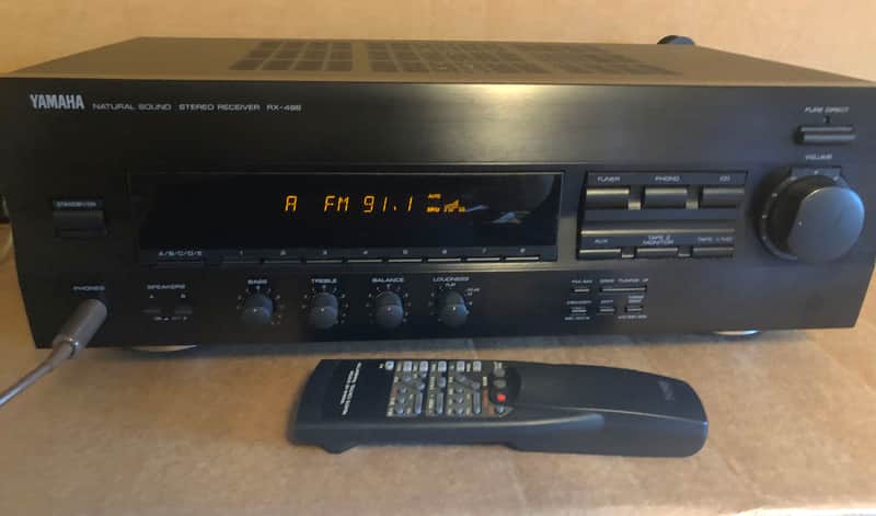 Super Clean Yamaha RX 496 Stereo AM FM Receiver w Remote and Manual - Phono Ready - Works - 75W image 1