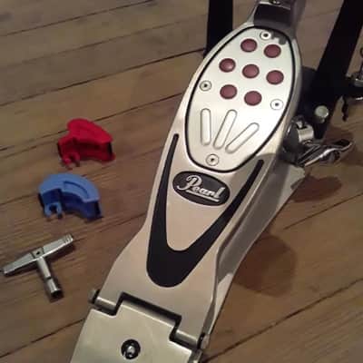 Pearl Powershifter "Eliminator" (Strap-Drive) Professional Level Bass Drum Pedal #1 with Extra Cams & Drum Key - Very Clean and Super Smooth image 4