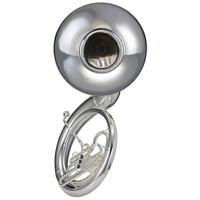 Adams MSP1TS Marching Sousaphone - Silver-Plated with Case image 1