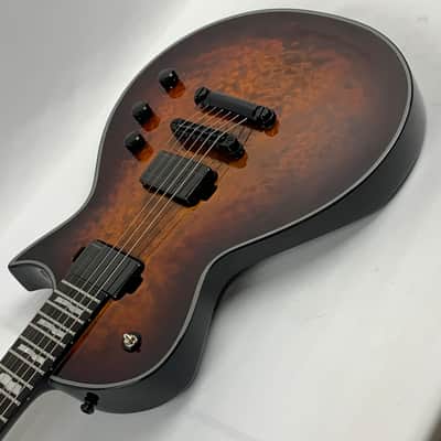 ESP E-II Eclipse Tiger Eye Sunburst Quilted Maple Electric Guitar + Case EII E II EC QM - B-Stock image 9