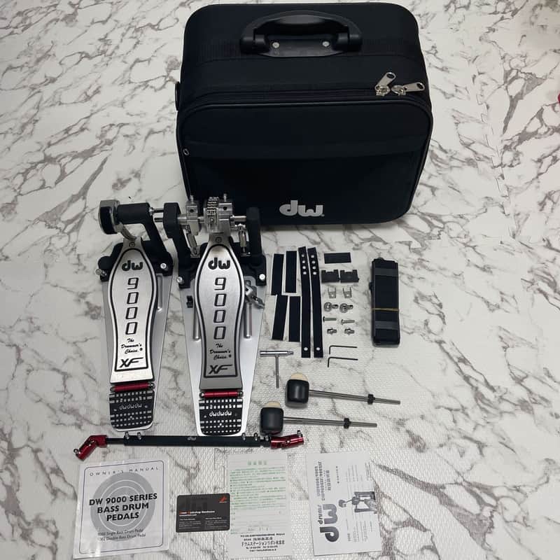 DW DWCP9002XF 9000 Series Double Bass Drum Pedal w/ Extended Footboard image 1