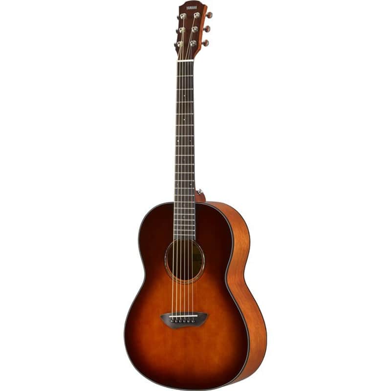 Yamaha CSF1M Solid Top Parlor Acoustic-Electric Guitar - Tobacco Brown Sunburst image 1