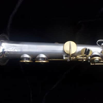 Martin Handcraft Phase III Soprano Sax - 1928 - Silver plated body, gold washed bell, gold plated keywork image 22