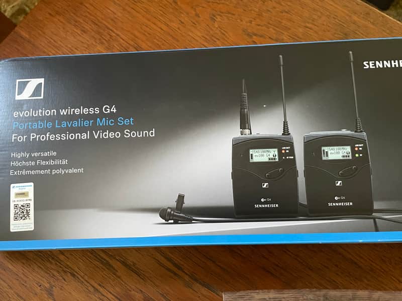 Sennheiser Wireless G4 Portable Lavalier Mic Set EW 112P G4 with extra Receiver & Transmitter Bild 1