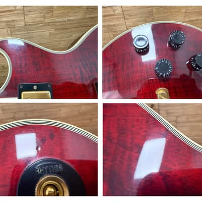 Gibson Les Paul Custom Premium Plus Guitar - USA- 1999 - Wine Red flame top w/OHSC image 22