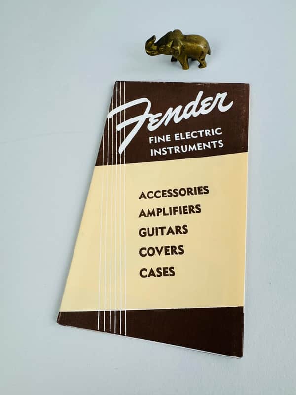 Fender “Fine Electric Instruments” Foldout Brochure Reprint – 1995 (1954 Original) image 1
