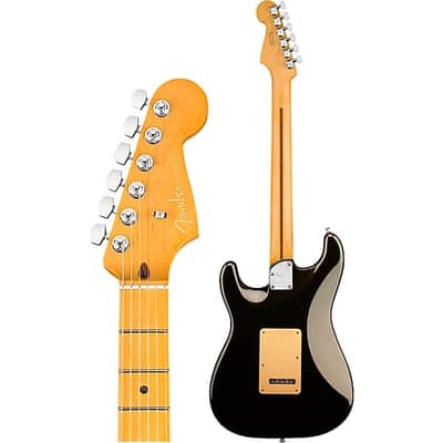 Fender  American Ultra Stratocaster HSS Maple Fingerboard Electric Guitar  2024 - Texas Tea image 4