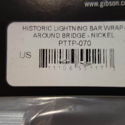 GIbson PTTP-070 Lightning Bar Wraparound Tailpiece Nickel image 3