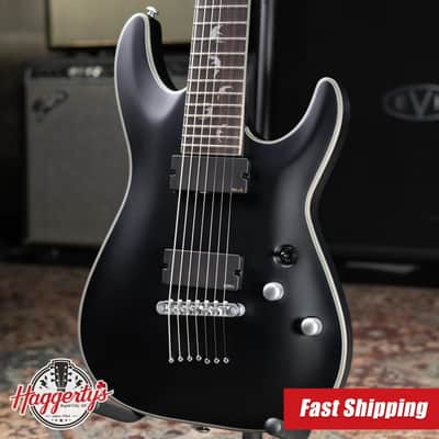 Schecter Damien Platinum-7 7-String Electric Guitar - Satin Black image 1