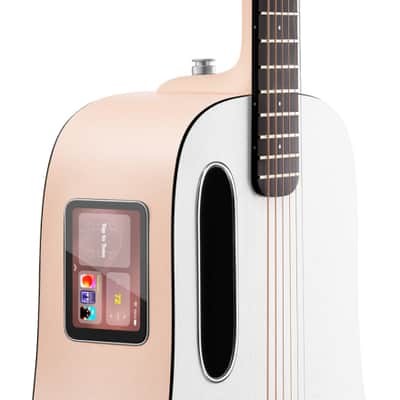 Refurbished LAVA ME play Smart Guitars HILAVA 2.0 System Acoustic Electric Guitar,Right Handed 6 Steels String Acustica Guitarra For Adults & Teens & Beginner (36', LITE BAG, Light Peach & Frost White) image 6