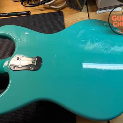 2000s Mosrite Ventures Model Super Custom ’65 Surf Green OHSC image 16