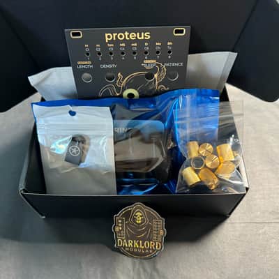 Proteus Panel Kit with Special Darklord Edition Eurorack Toolset and gold knobs image 4