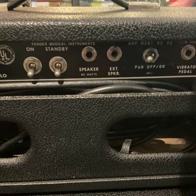 Fender Dual Showman 1960's Black panel w/ 2x15 Cabinet imagen 4