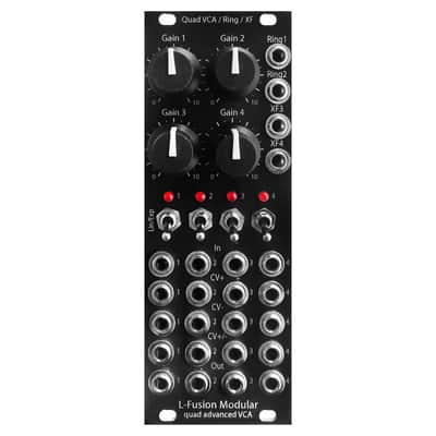 Compact low noise Eurorack Quad analog VCA with dual Ring Modulator and voltage controlled crossfaders image 5
