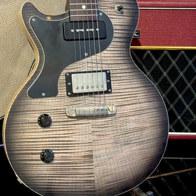Nik Huber LEFT HANDED  KRAUSTER II “ Custom Shop” KORINA &  Super Flame Top  2016  Charcoal Black image 6