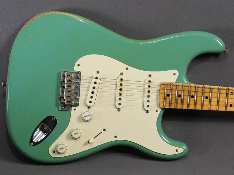 Fender Custom Shop Stratocaster 1955 Relic Foam Green Masterbuilt John Cruz 2016 image 1