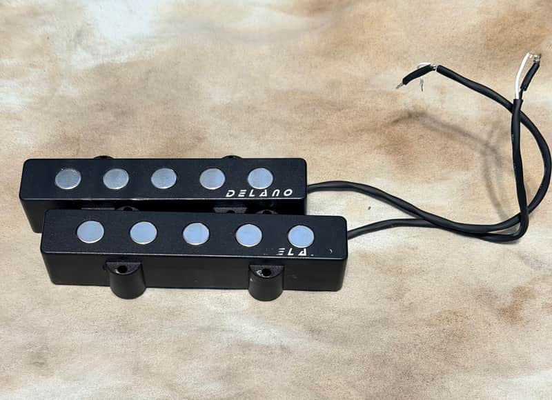 NEAR MINT DELANO JMVC5 FE/M2 2024 5 STRING HUM CANCELLING JAZZ BASS PICKUP SET! image 1