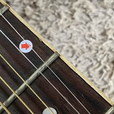 Red Burst Acoustic Guitar, Plywood Top Body, Mahogany Neck image 18