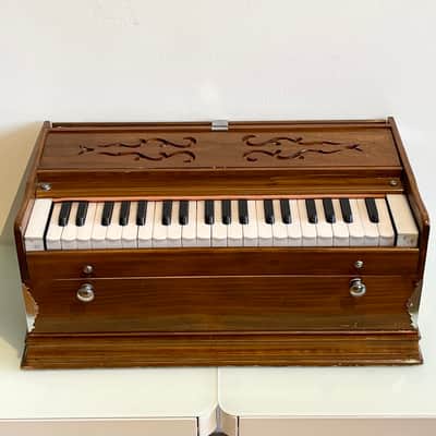Kartar Music Store Harmonium Simple 2-Stop Wood Hand Pump Organ From Chawri Bazaar New Delhi India image 2