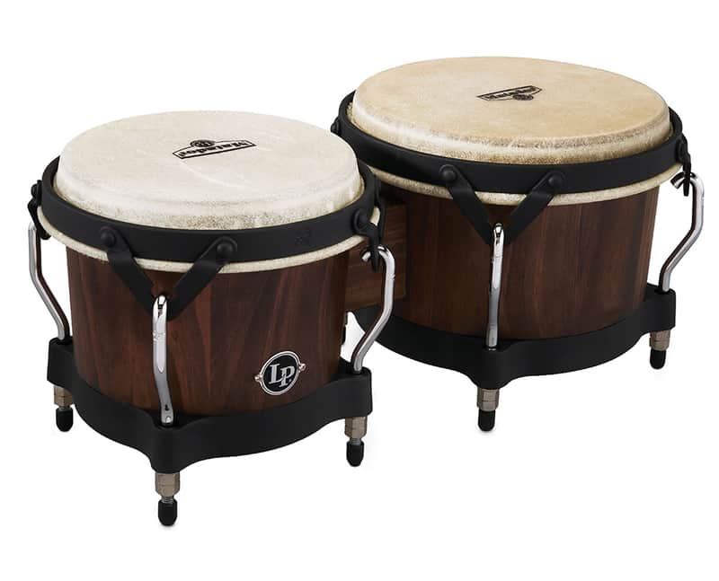 Latin Percussion Matador Series Wood Bongos - Whiskey Barrel image 1