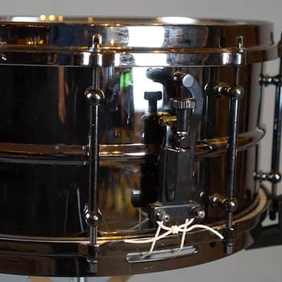 Ludwig LW6514 Black Magic 6.5x14" 10-Lug Brass Snare Drum 2009 - 2022 - Black Nickel-Plated image 2