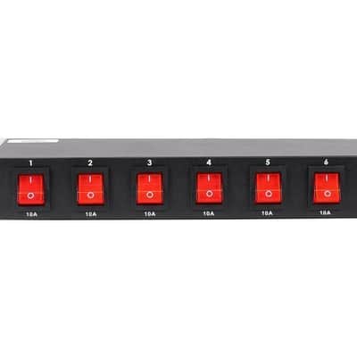 American DJ PC-100A 8-Switch Rack Mount On/Off AC Power Strip Source image 3