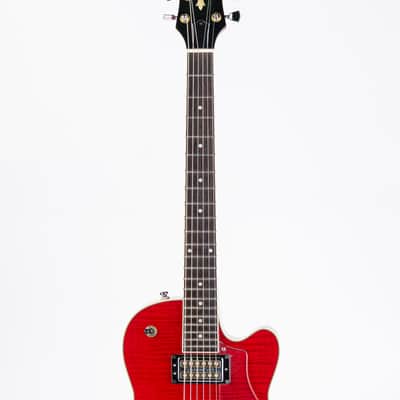 USED 2000 DeArmond M-72 Bluesbird - Red with Hardshell Case image 9
