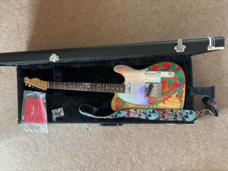 Fender Artist Series Jimmy Page Telecaster with Rosewood Fretboard 2019 - Natural with Dragon Graphic