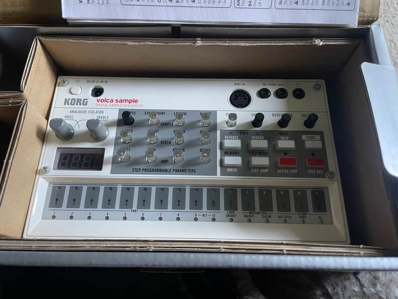 Korg Volca Sample Drum Sequencer in Box with Instructions image 1
