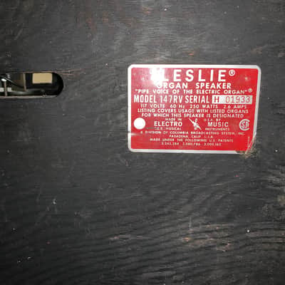 Leslies for sale 122/147/145/142/22h/21h Blonde/147rv/122rv image 8